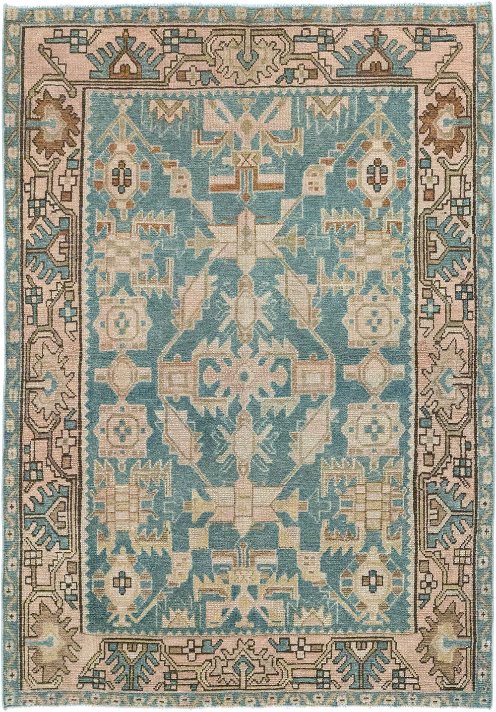 Vintage Persian Malayer Throw Rug, No.32084 - Gss