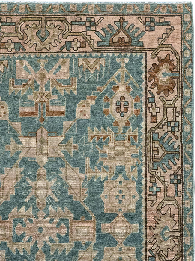 Vintage Persian Malayer Throw Rug, No.32084 - Gss