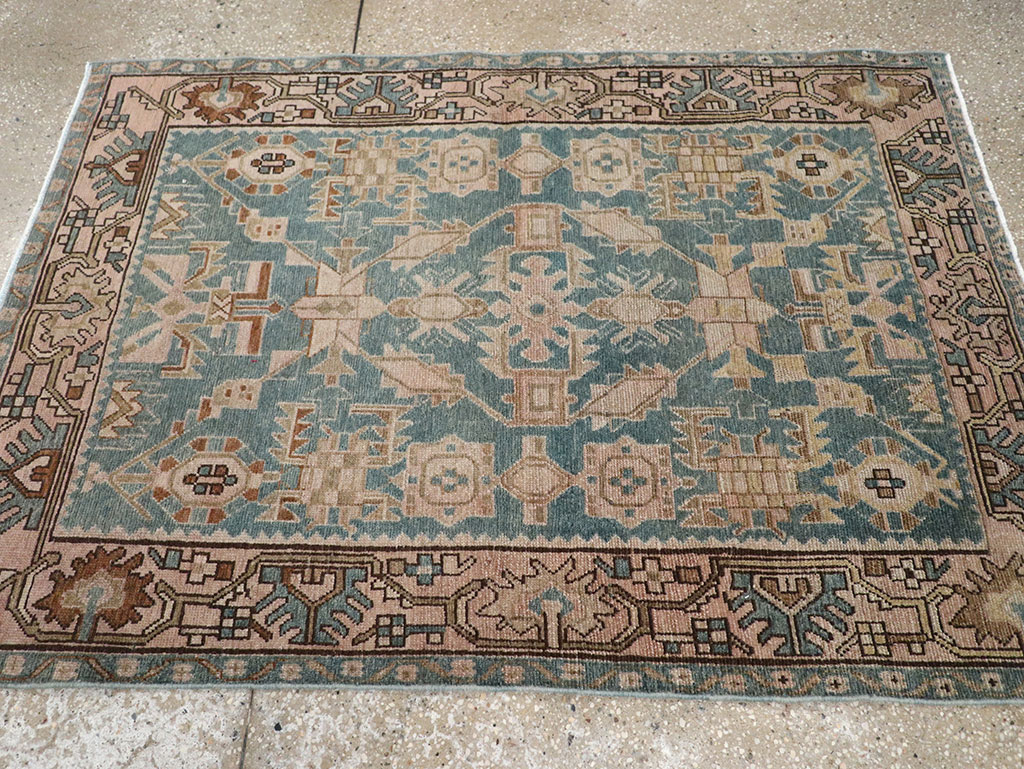 Vintage Persian Malayer Throw Rug, No.32084 - Gss