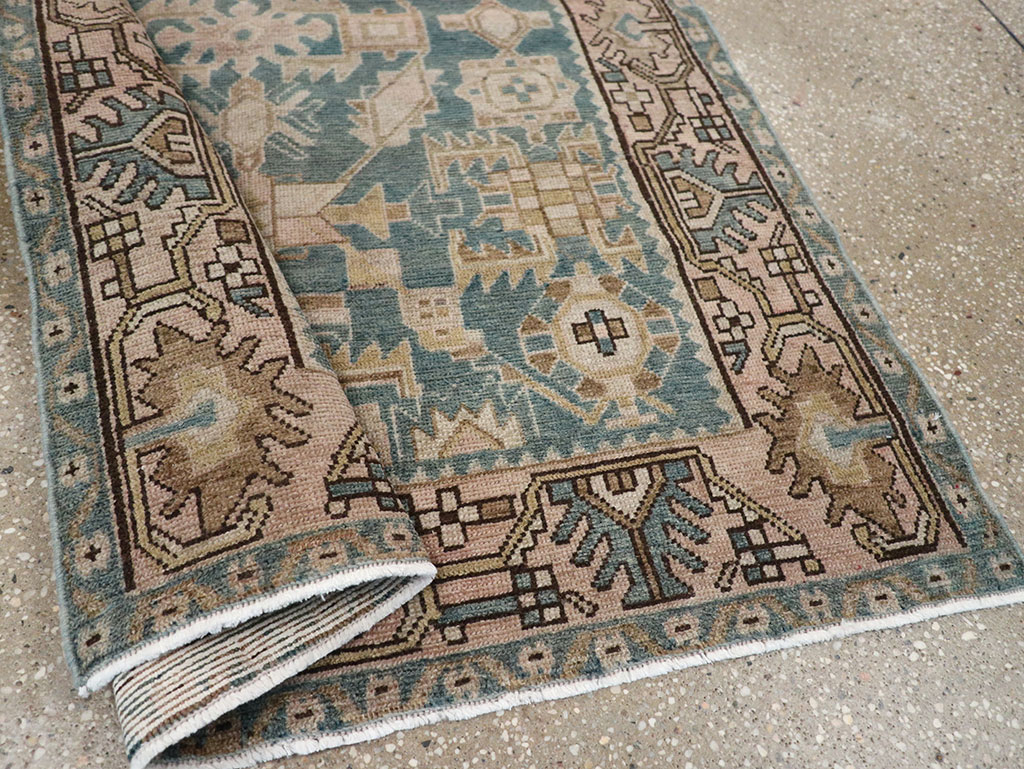 Vintage Persian Malayer Throw Rug, No.32084 - Gss