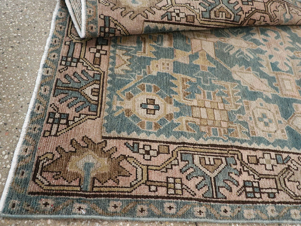 Vintage Persian Malayer Throw Rug, No.32084 - Gss