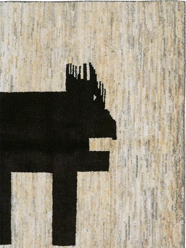 Modern Persian Gabbeh Pictorial Throw Rug (Pair: 2 of 2), No.32087 - Gss