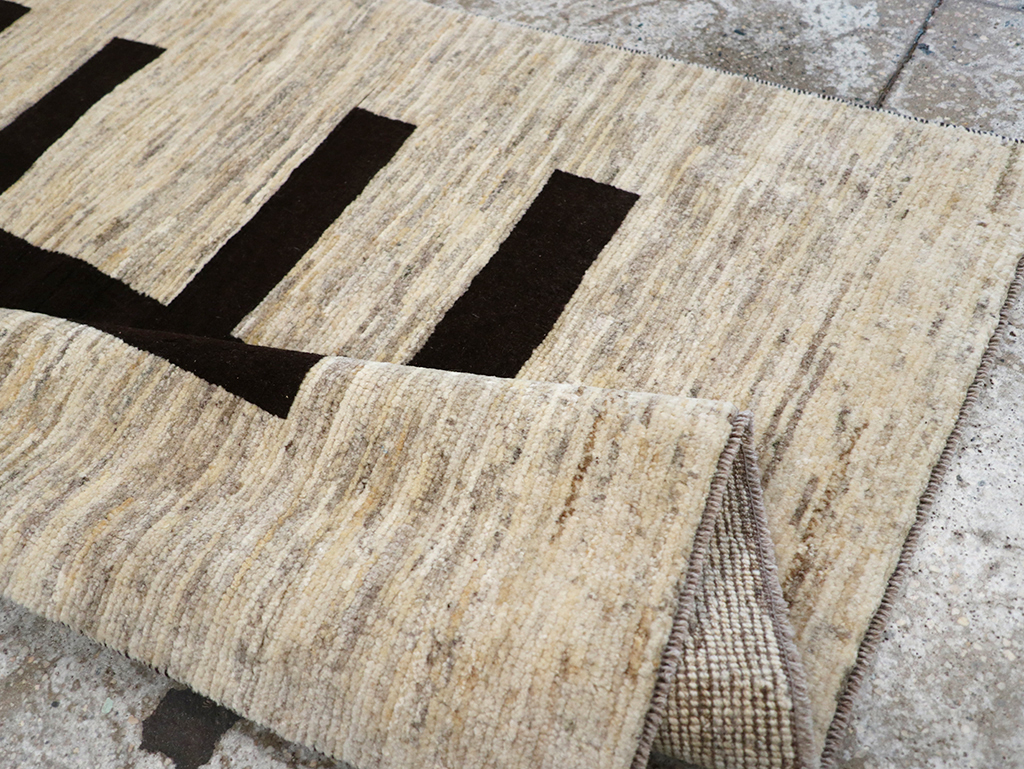 Modern Persian Gabbeh Pictorial Throw Rug (Pair: 2 of 2), No.32087 - Gss