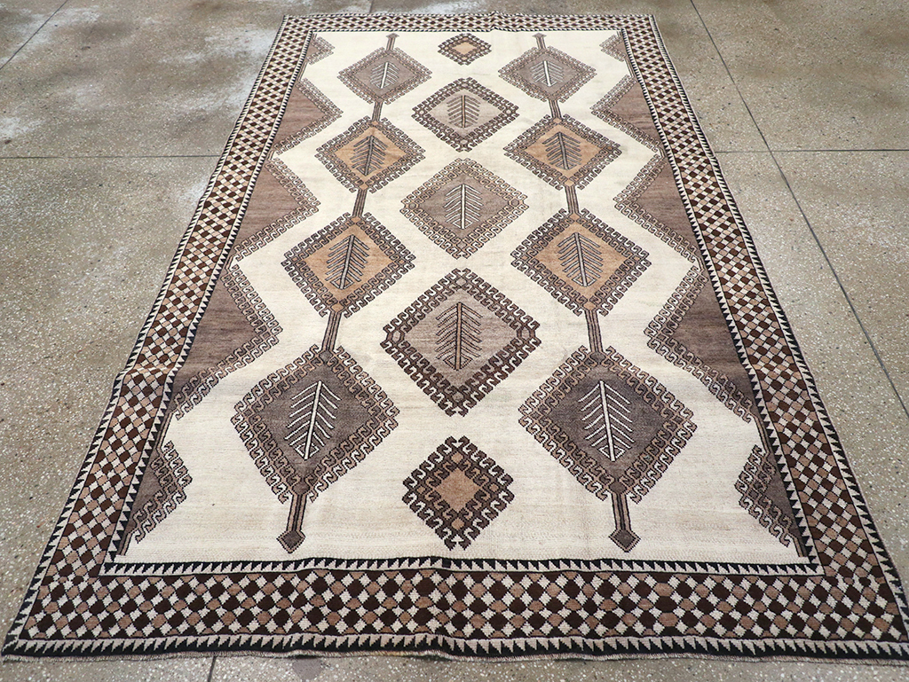 Vintage Persian Gabbeh Accent Rug (Pair: 1 of 2), No.32088 - Gss