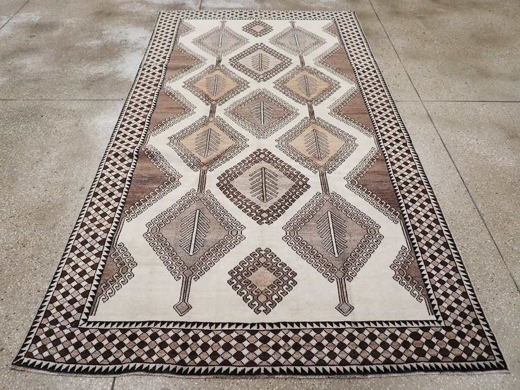 Vintage Persian Gabbeh Accent Rug (Pair: 2 of 2), No.32089 - Gss