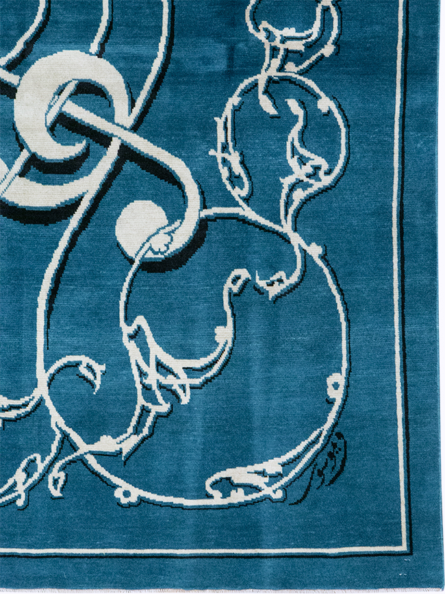 Vintage Persian Mashad Pictorial Rug, No.32101 - Gss