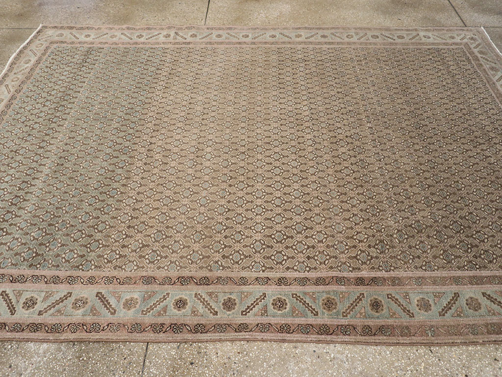 Vintage Persian Malayer Accent Rug, No.32104 - Gss