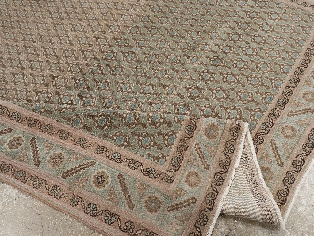 Vintage Persian Malayer Accent Rug, No.32104 - Gss