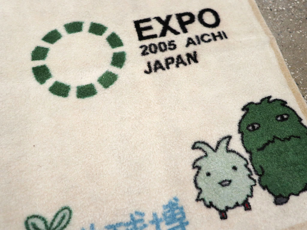 Modern Persian Sarouk Pictorial Throw Rug, No.32114 - Gss