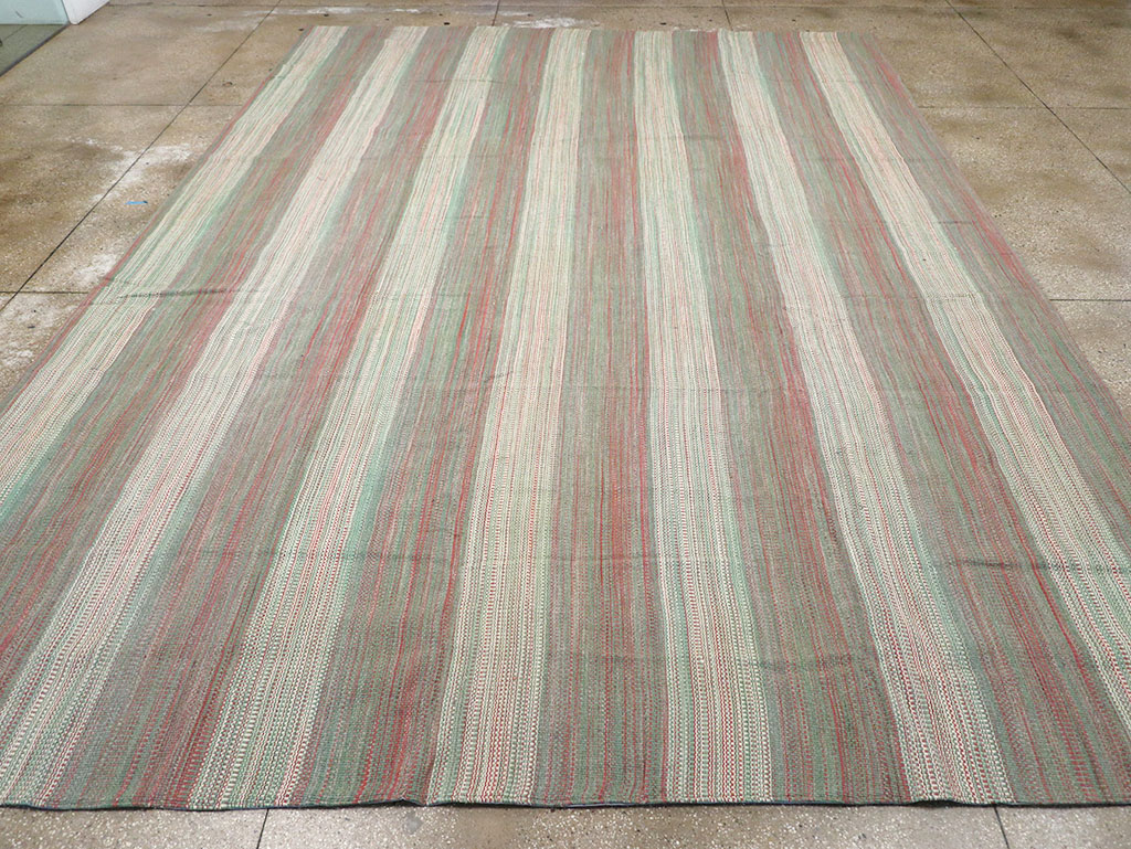 Modern Turkish Flatweave Kilim Room Size Carpet, No.32121 - Gss