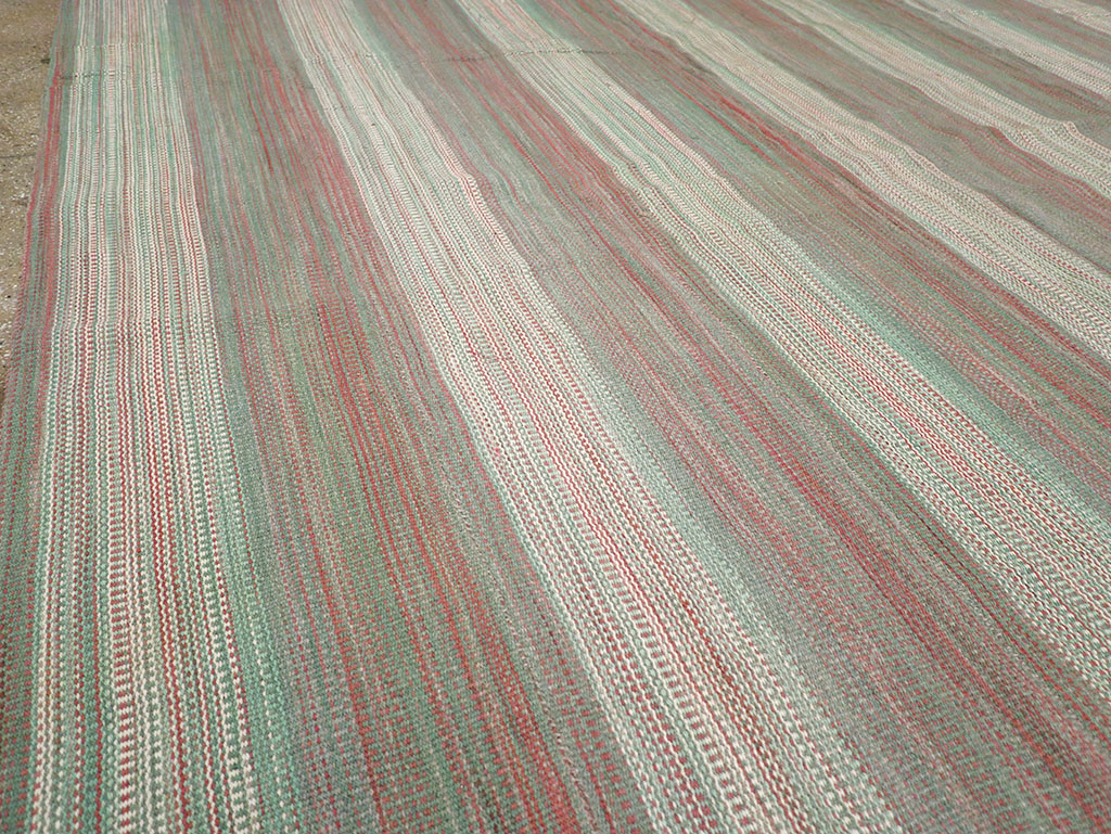 Modern Turkish Flatweave Kilim Room Size Carpet, No.32121 - Gss