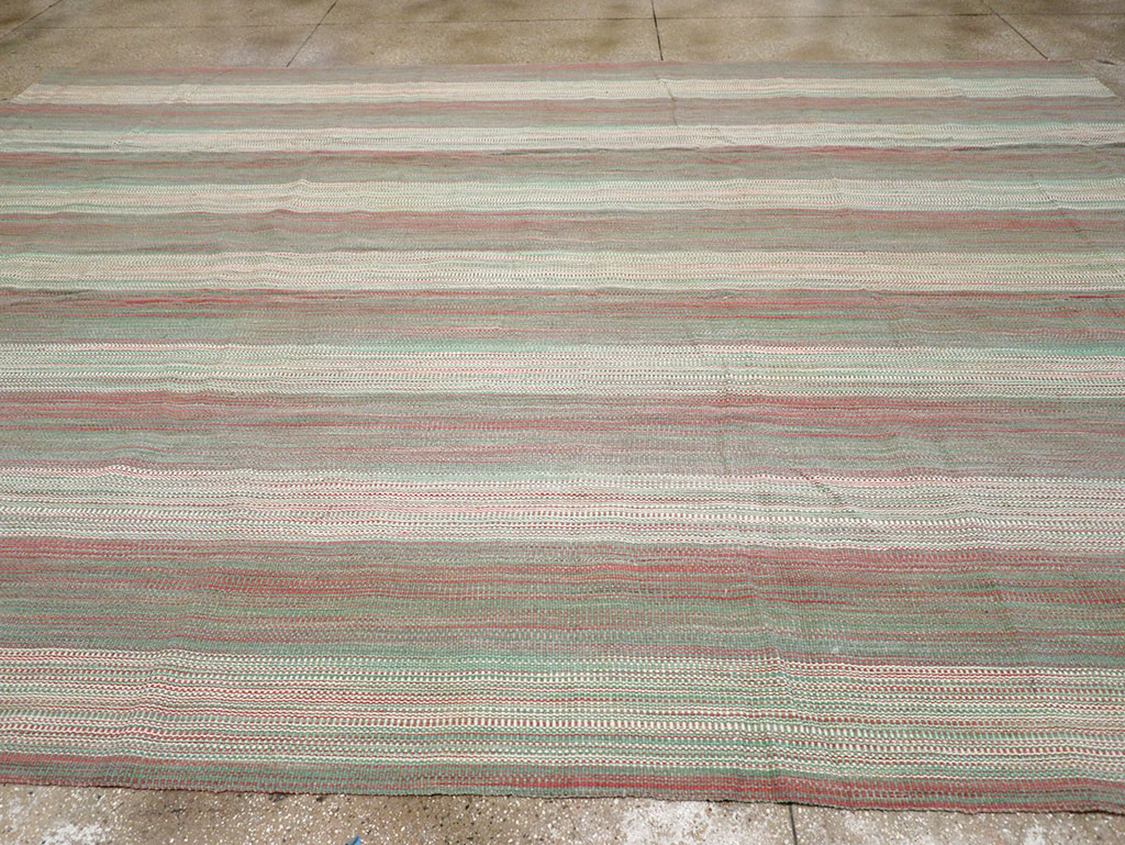 Modern Turkish Flatweave Kilim Room Size Carpet, No.32121 - Gss