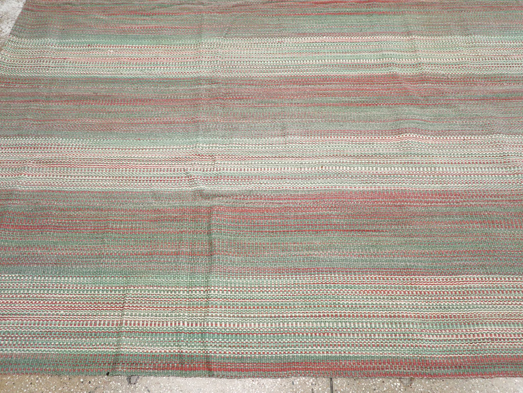 Modern Turkish Flatweave Kilim Room Size Carpet, No.32121 - Gss