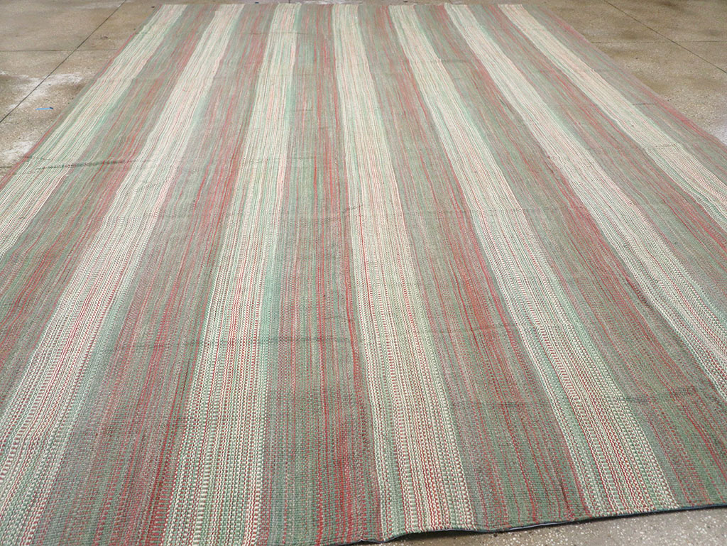 Modern Turkish Flatweave Kilim Room Size Carpet, No.32121 - Gss
