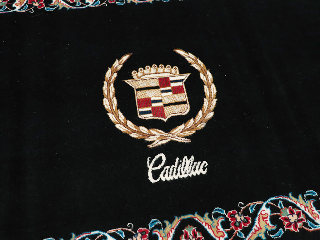 Vintage Persian Tabriz Pictorial Throw Rug, No.32126 - Gss