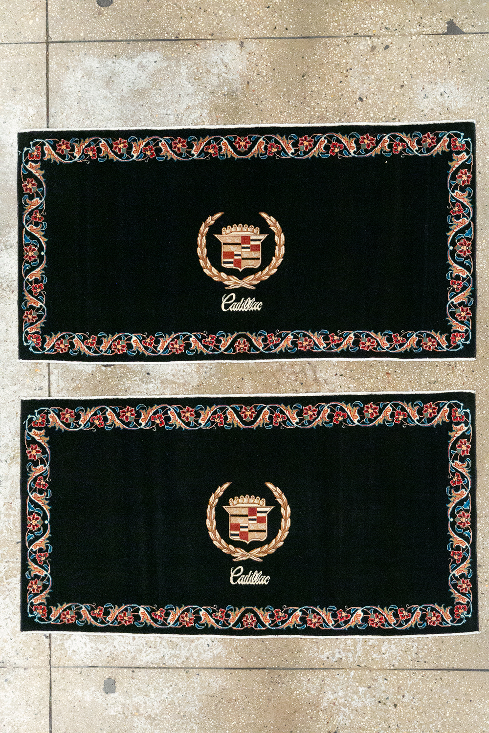 Vintage Persian Tabriz Pictorial Throw Rug, No.32126 - Gss