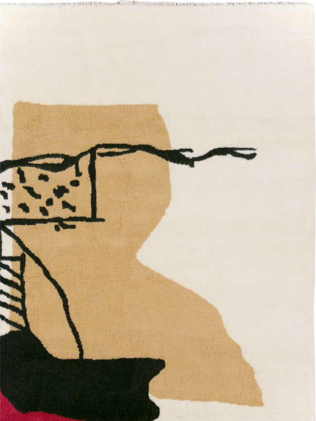 Modern Turkish Art Deco Carpet in the style of Le Corbusier, No.32136 - Gss