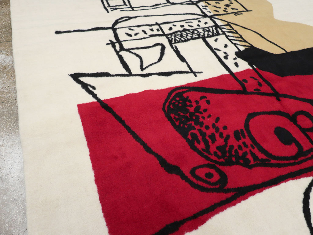 Modern Turkish Art Deco Carpet in the style of Le Corbusier, No.32136 - Gss