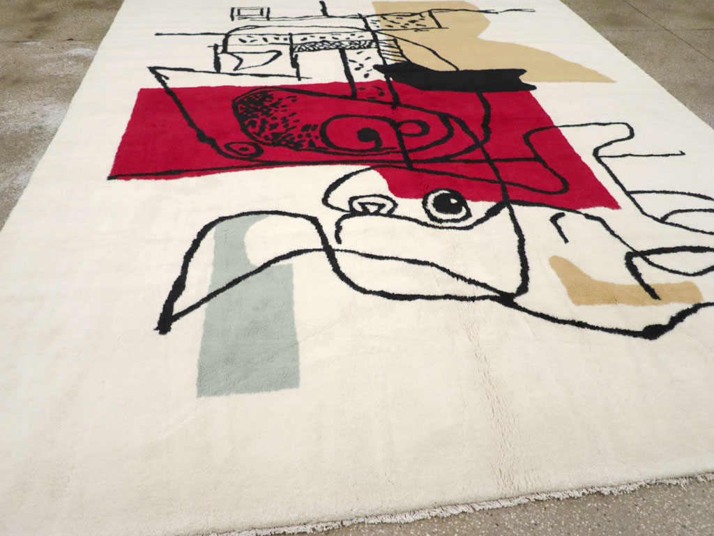 Modern Turkish Art Deco Carpet in the style of Le Corbusier, No.32136 - Gss