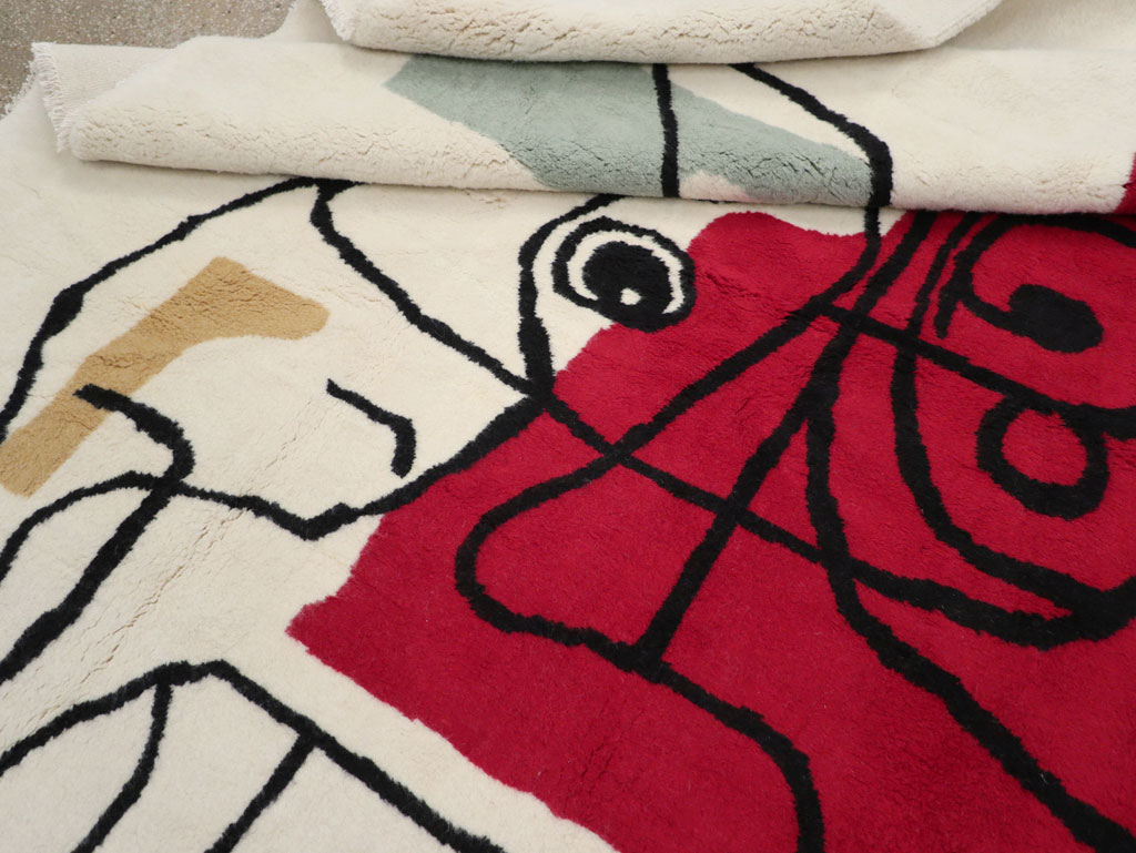 Modern Turkish Art Deco Carpet in the style of Le Corbusier, No.32136 - Gss