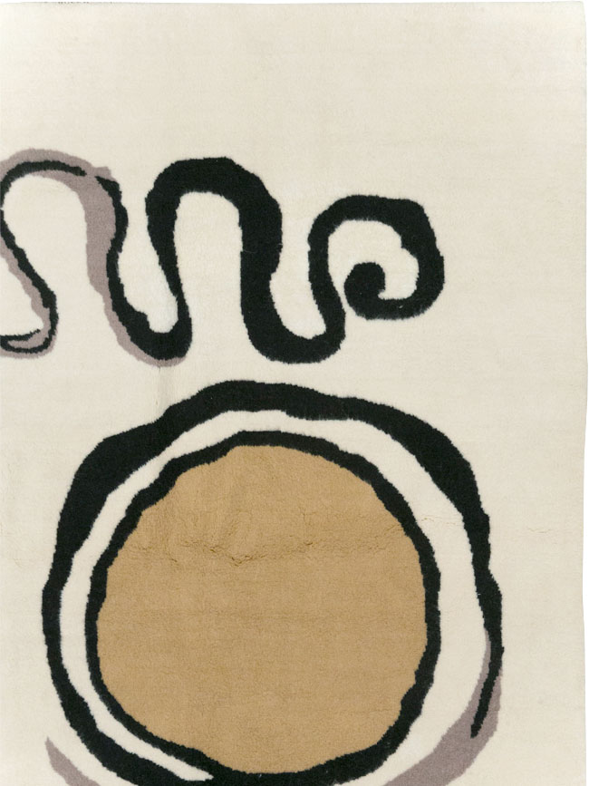 Modern Turkish Art Deco Carpet in the style of Alexander Calder, No.32138 - Gss