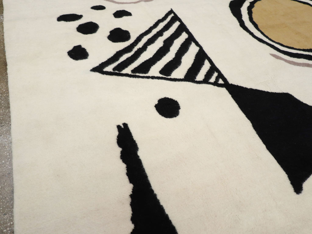 Modern Turkish Art Deco Carpet in the style of Alexander Calder, No.32138 - Gss