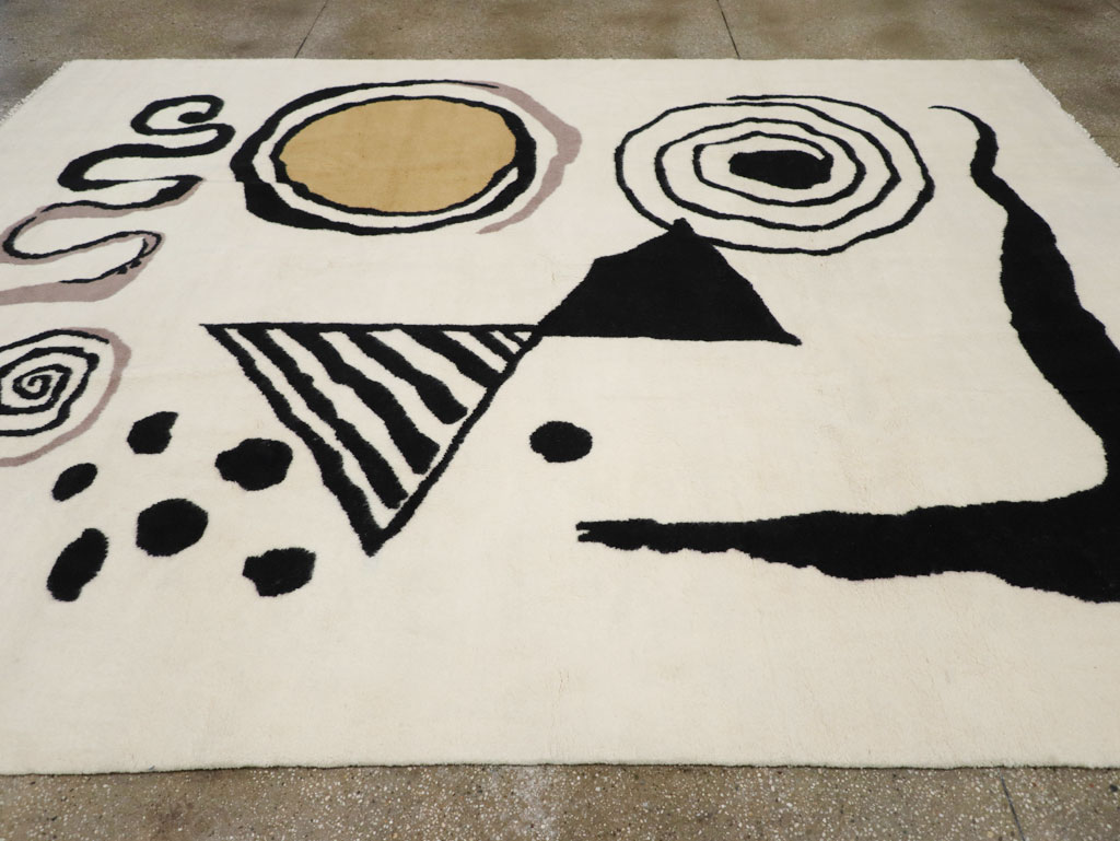 Modern Turkish Art Deco Carpet in the style of Alexander Calder, No.32138 - Gss