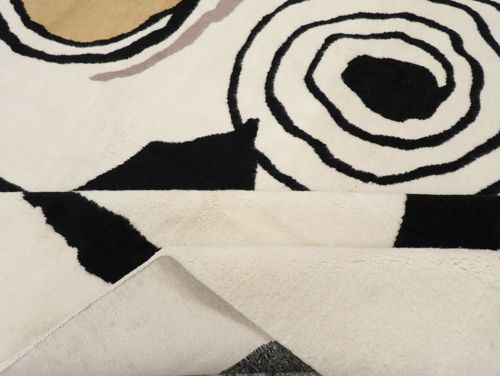 Modern Turkish Art Deco Carpet in the style of Alexander Calder, No.32138 - Gss