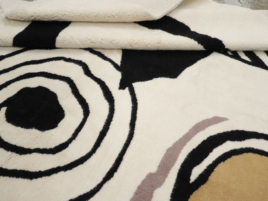 Modern Turkish Art Deco Carpet in the style of Alexander Calder, No.32138 - Gss