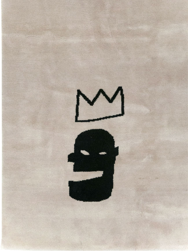 Modern Turkish Room Size Carpet in the style of Jean-Michel Basquiat, No.32139 - Gss