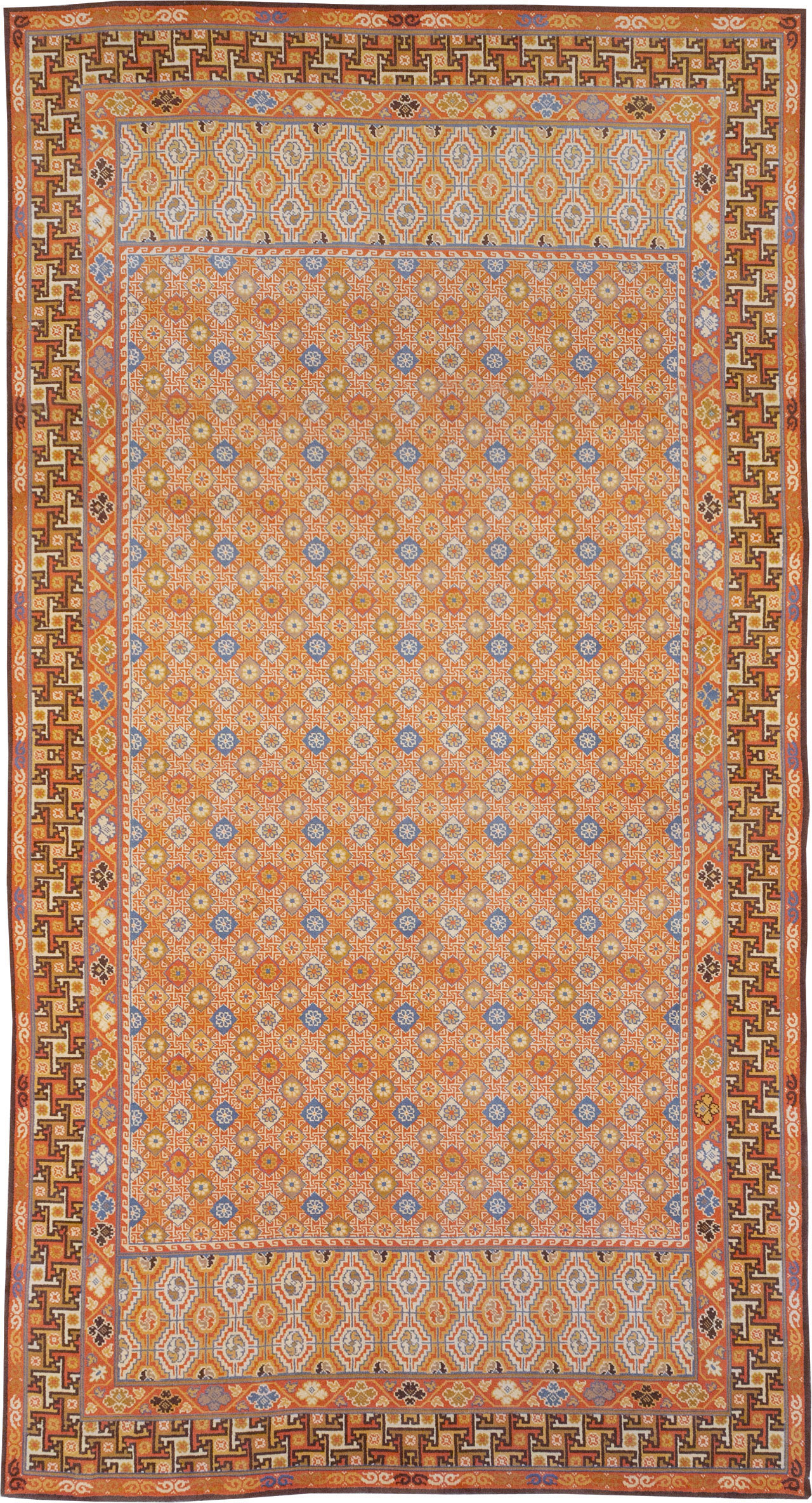Vintage Spanish Cuenca Oversize Carpet, No.32140 - Gss