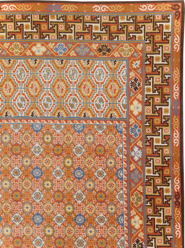 Vintage Spanish Cuenca Oversize Carpet, No.32140 - Gss
