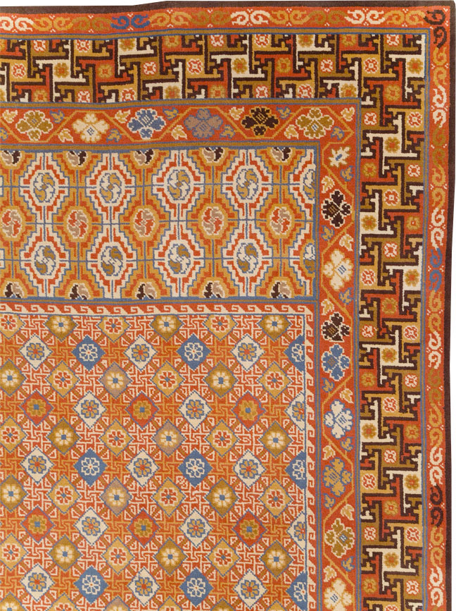 Vintage Spanish Cuenca Oversize Carpet, No.32140 - Gss