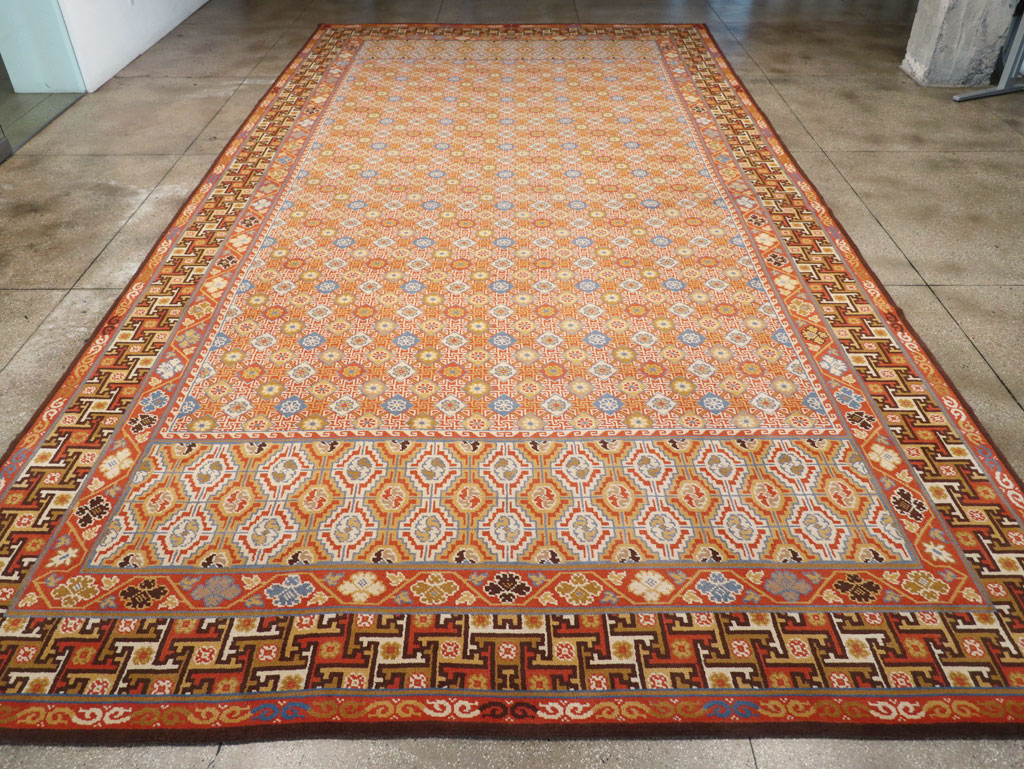 Vintage Spanish Cuenca Oversize Carpet, No.32140 - Gss