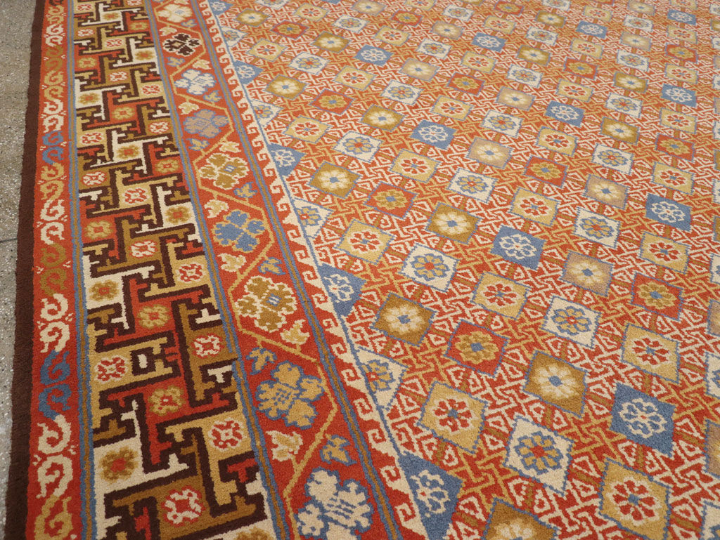 Vintage Spanish Cuenca Oversize Carpet, No.32140 - Gss