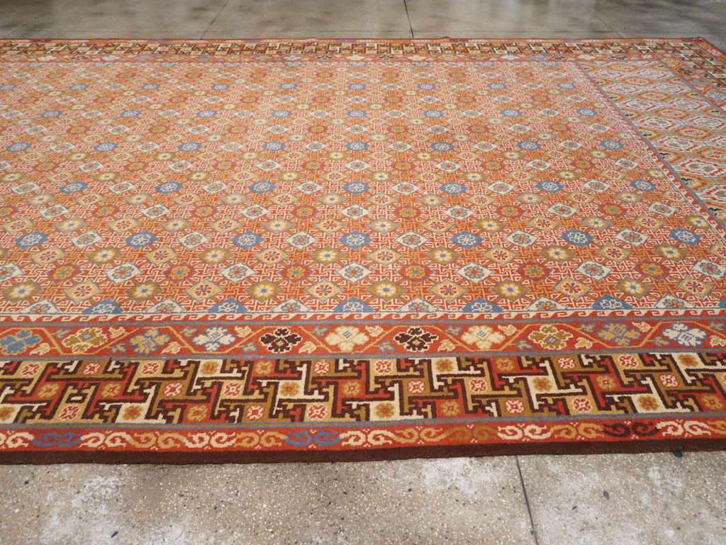 Vintage Spanish Cuenca Oversize Carpet, No.32140 - Gss