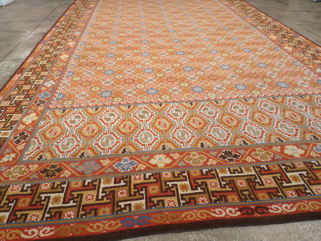 Vintage Spanish Cuenca Oversize Carpet, No.32140 - Gss