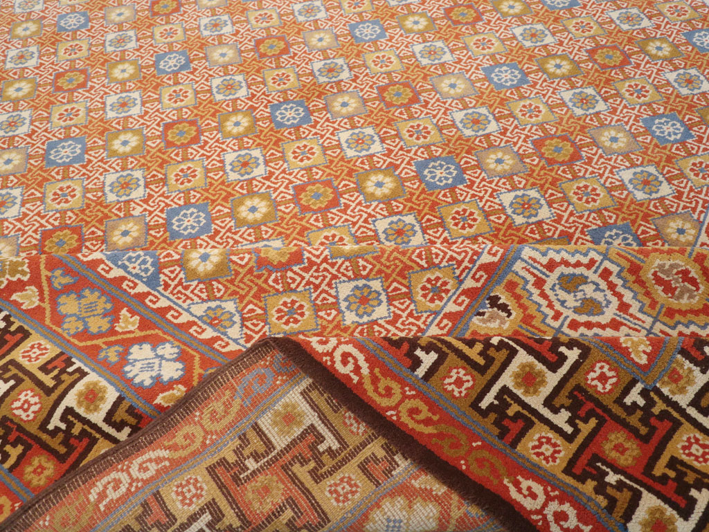 Vintage Spanish Cuenca Oversize Carpet, No.32140 - Gss
