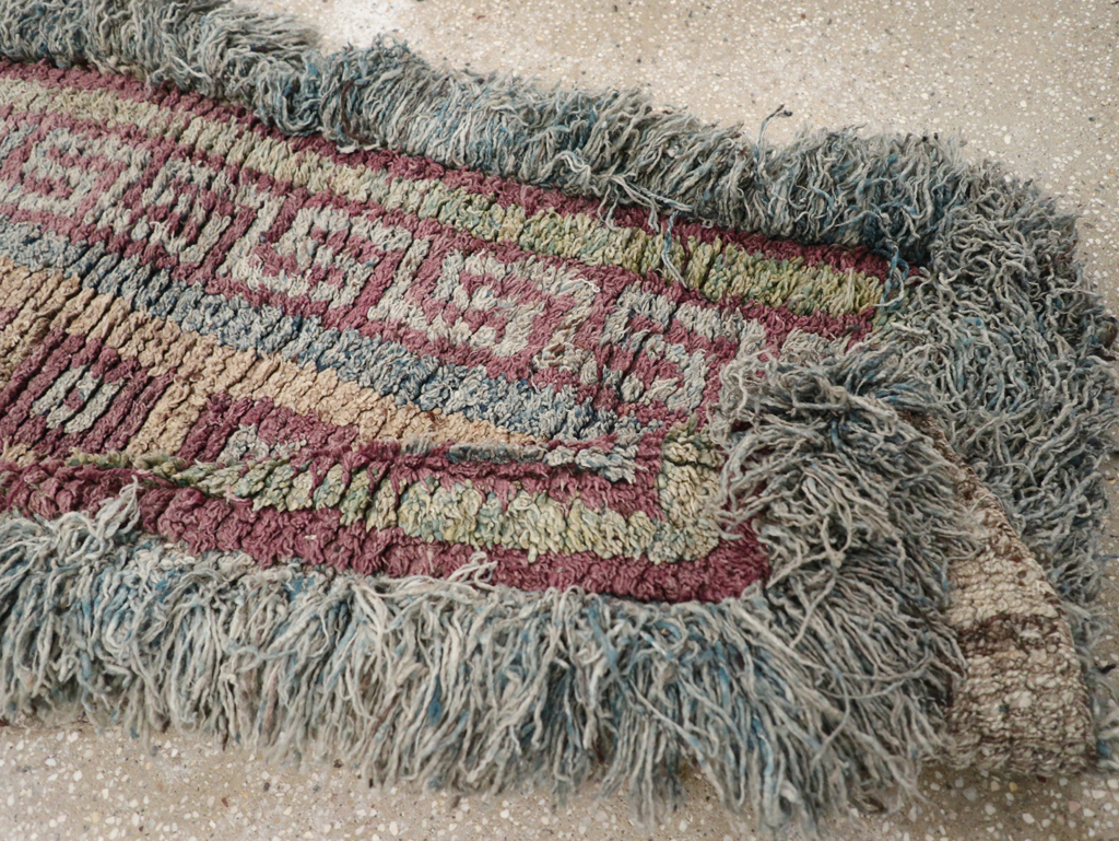 Antique Tibetan Wangden Throw Rug, No.32141 - Gss
