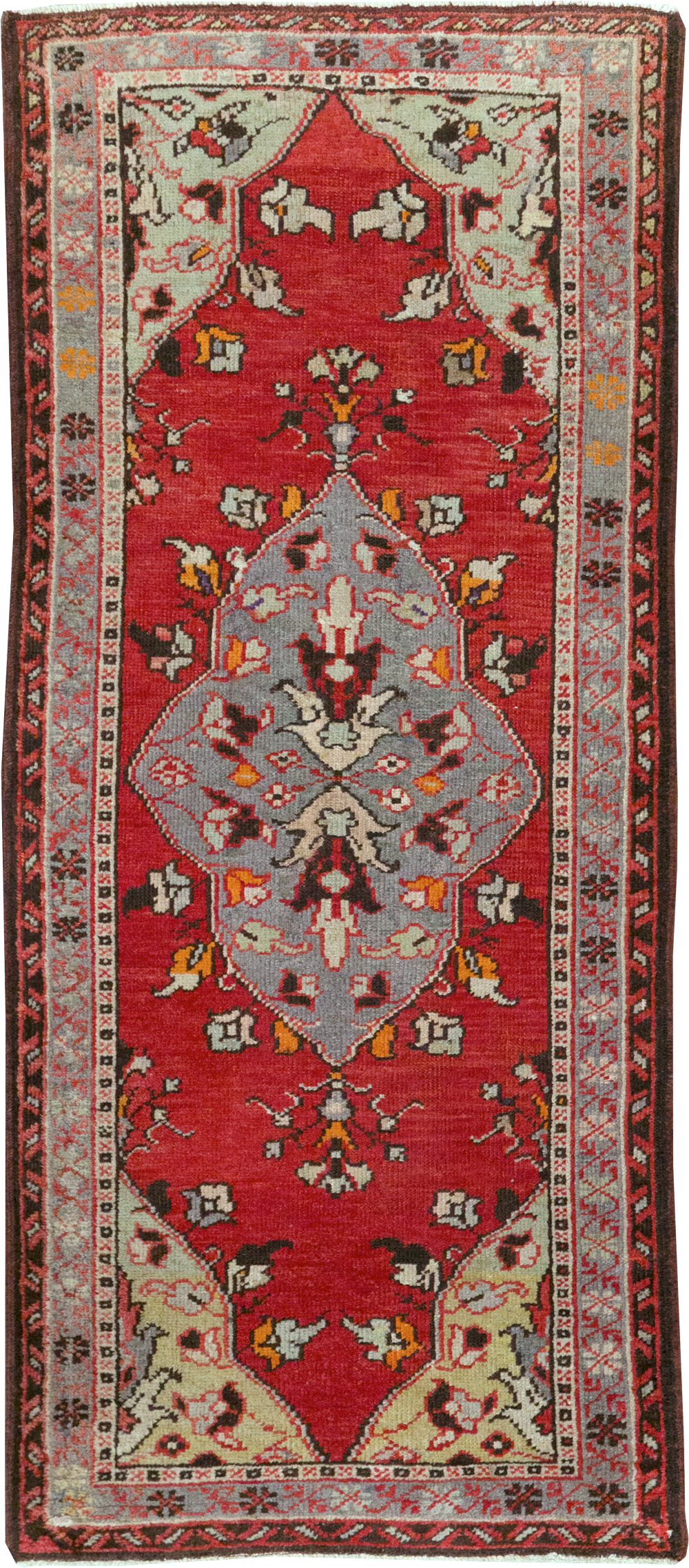 Vintage Turkish Anatolian Throw Rug, No.32147 - Gss