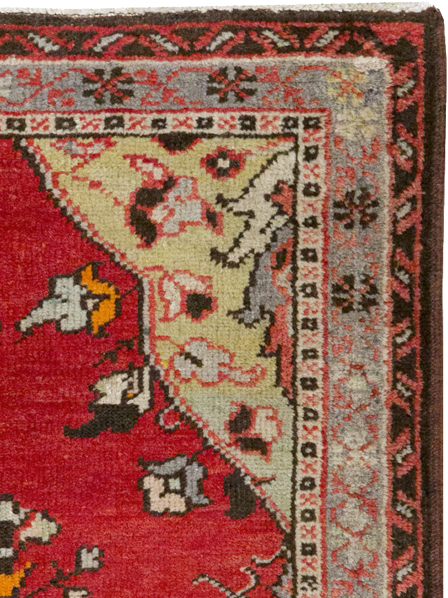 Vintage Turkish Anatolian Throw Rug, No.32147 - Gss