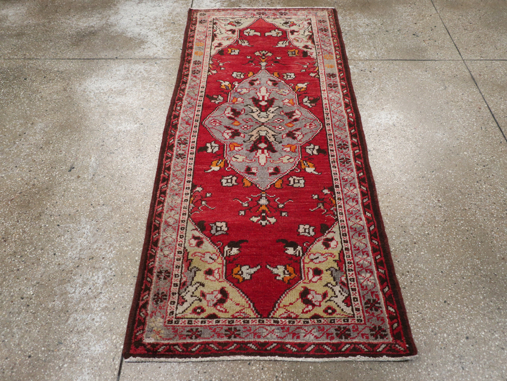 Vintage Turkish Anatolian Throw Rug, No.32147 - Gss