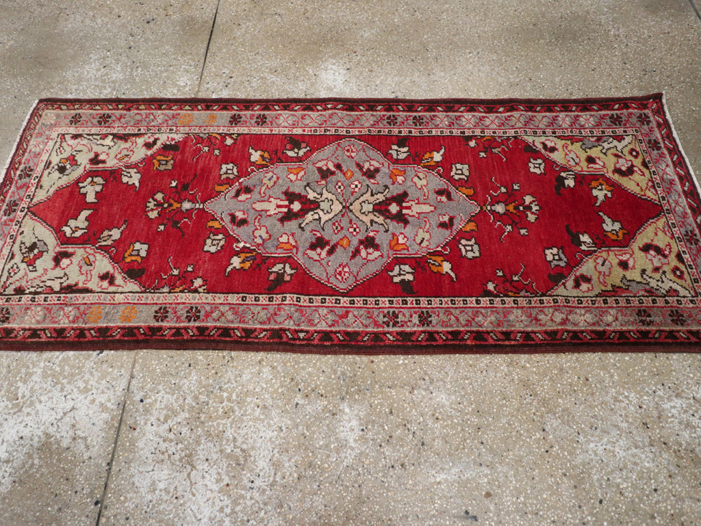 Vintage Turkish Anatolian Throw Rug, No.32147 - Gss