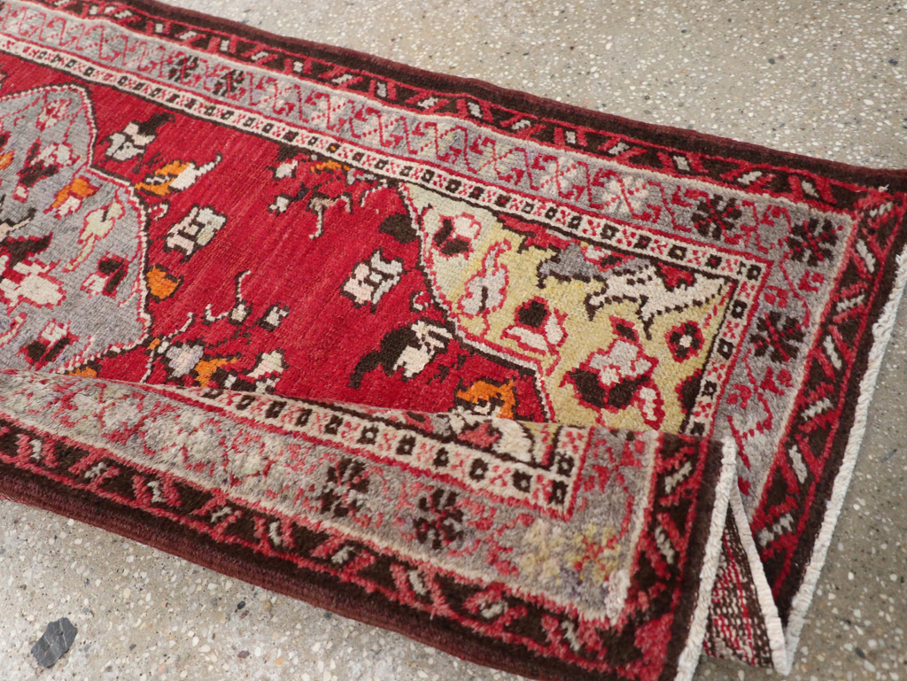 Vintage Turkish Anatolian Throw Rug, No.32147 - Gss