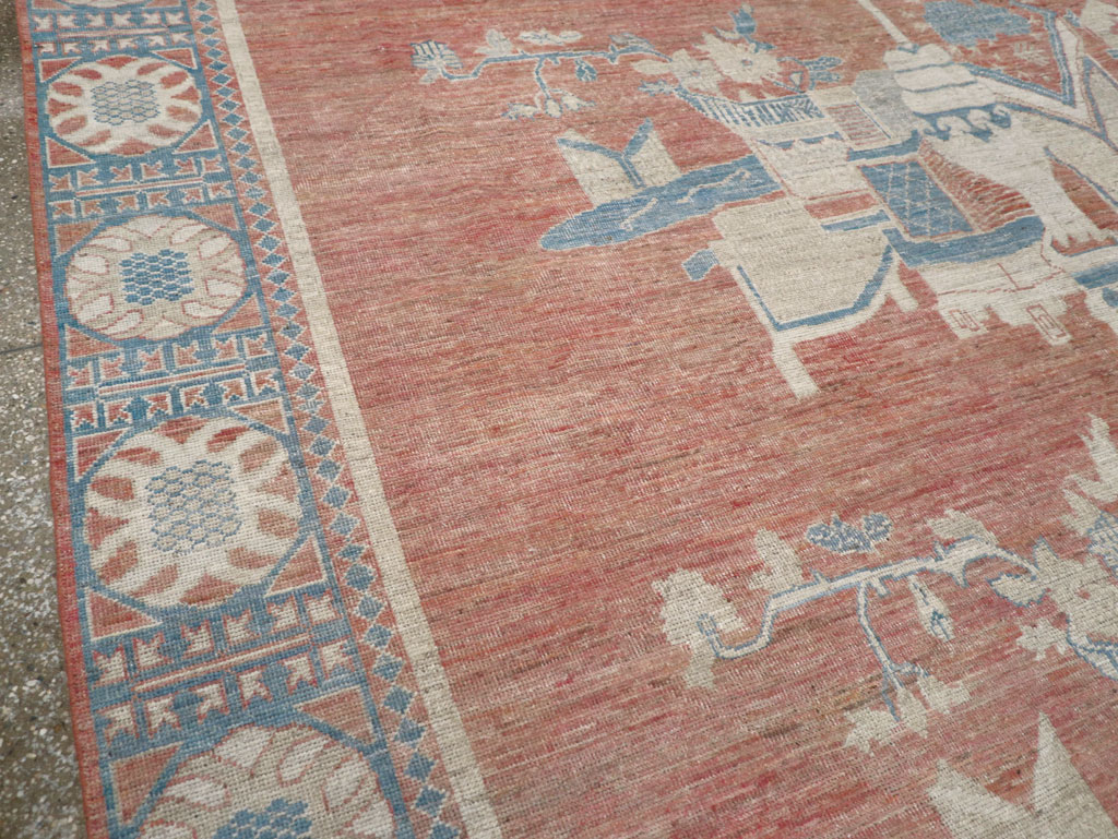Modern East Turkestan Khotan Room Size Carpet, No.32149 - Gss