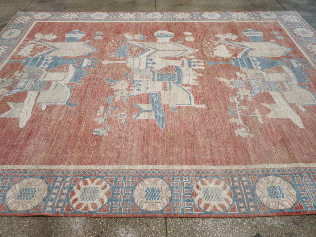 Modern East Turkestan Khotan Room Size Carpet, No.32149 - Gss