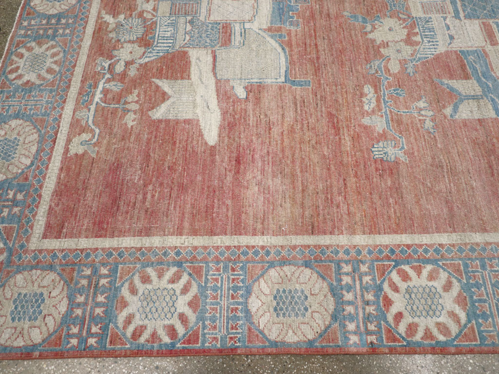 Modern East Turkestan Khotan Room Size Carpet, No.32149 - Gss