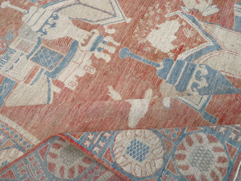 Modern East Turkestan Khotan Room Size Carpet, No.32149 - Gss