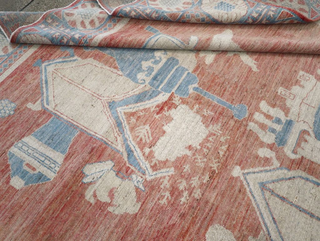 Modern East Turkestan Khotan Room Size Carpet, No.32149 - Gss