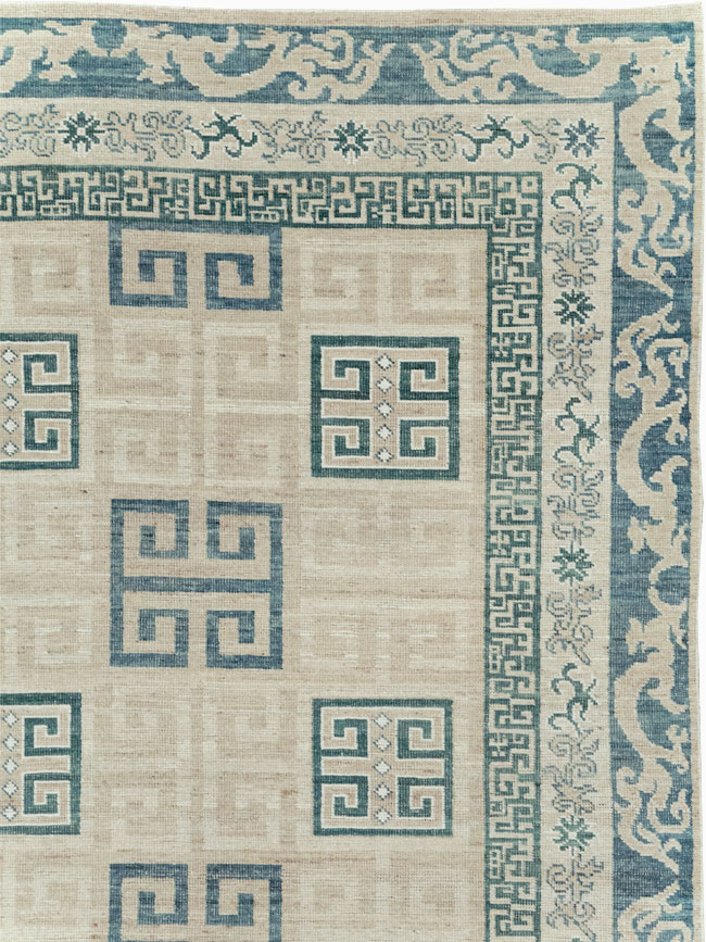 Modern East Turkestan Khotan Room Size Carpet, No.32150 - Gss